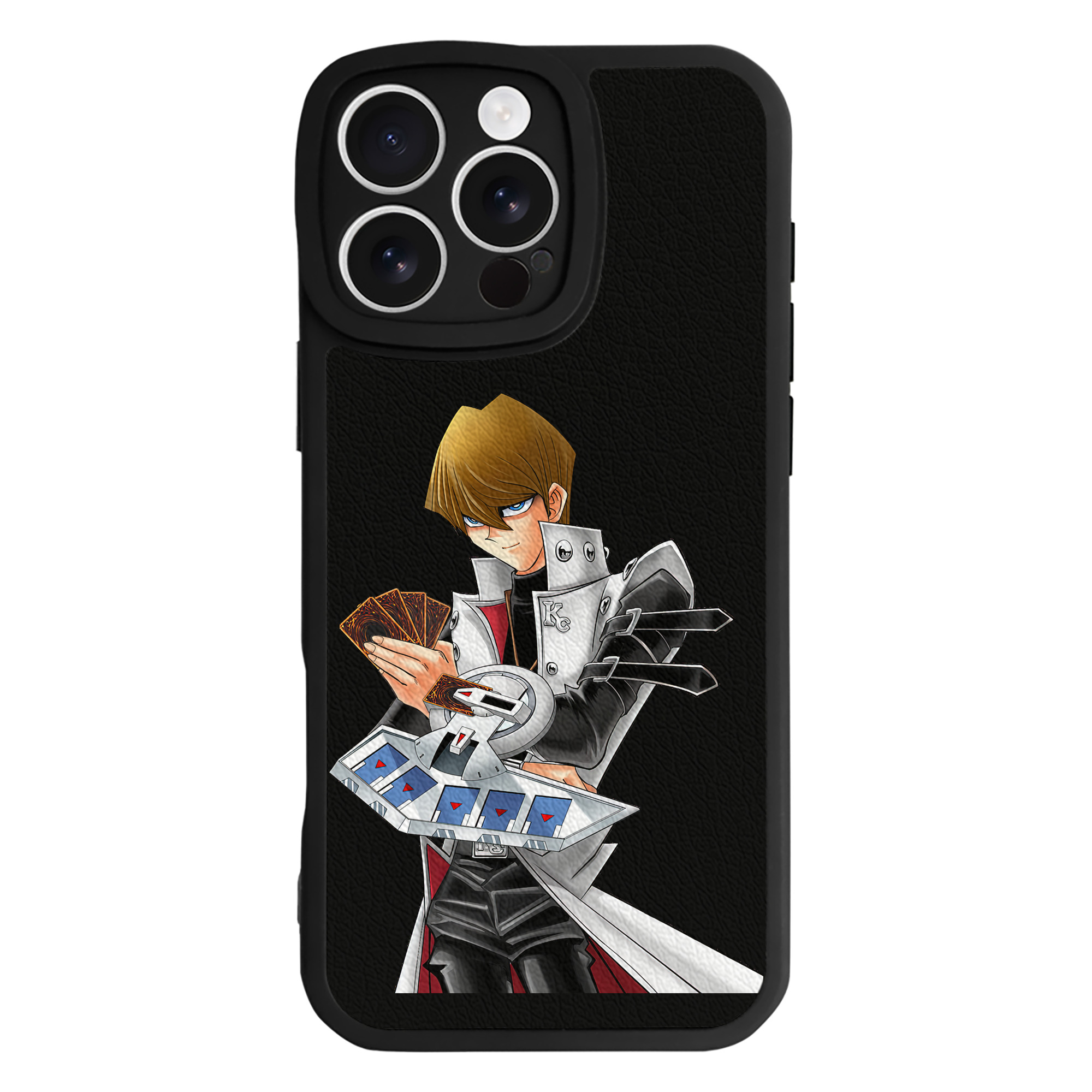 （画像用） 遊☆戯☆王 Yu-Gi-Oh! 【iPhone 16シリーズ対応】シリコンスマホケース（レザー調） 材質：シリコン